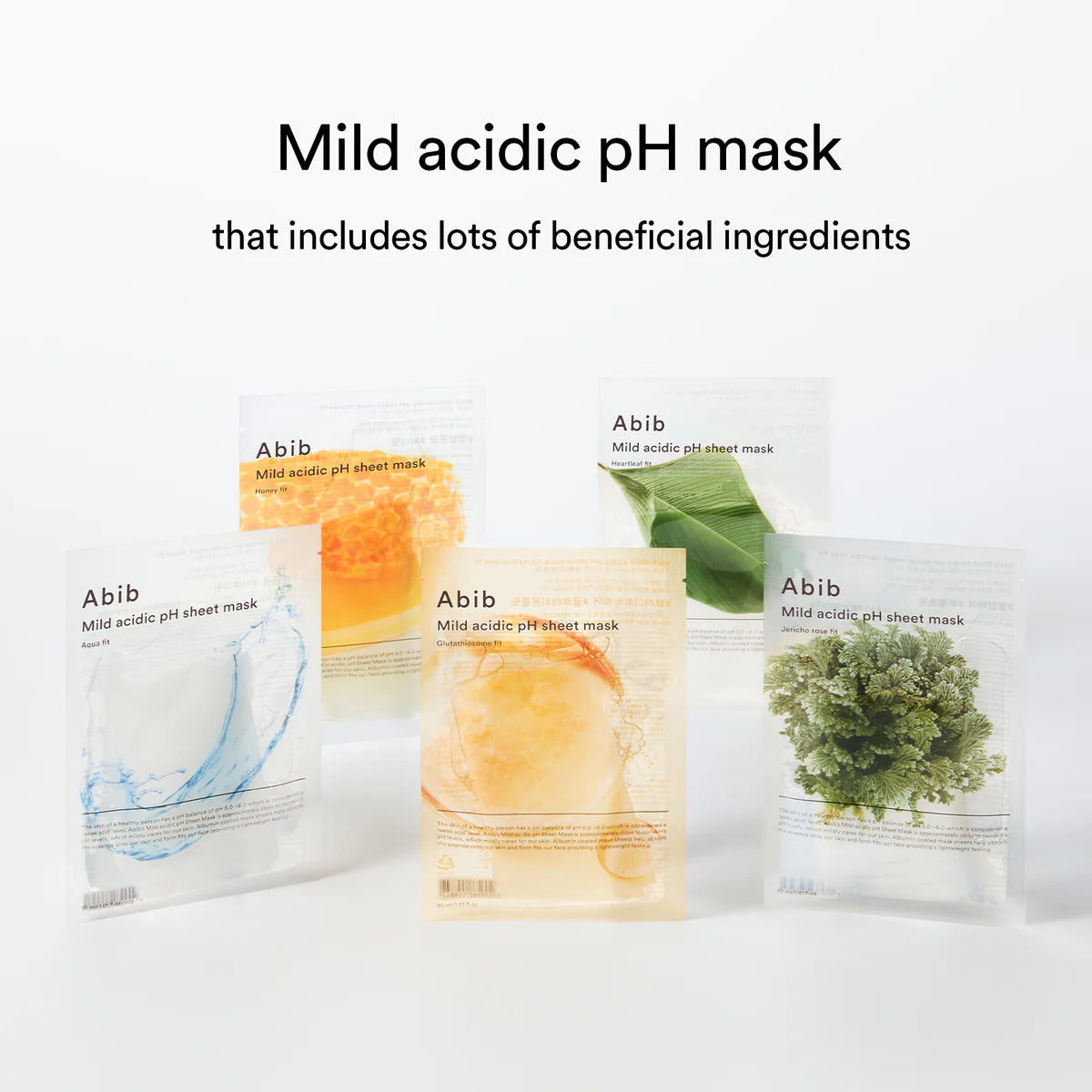 Abib Mild acidic pH sheet mask Glutathiosome fit 30ml X 10ea