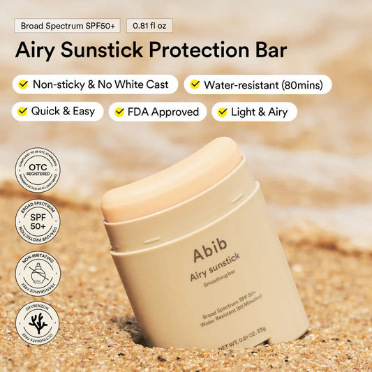 Abib Airy Sunstick Smoothing Bar SPF50+ PA++++ 23g